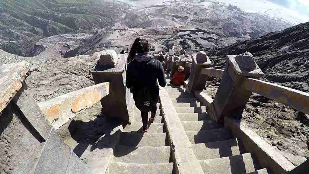Mount Bromo stairs Mount Bromo stairs