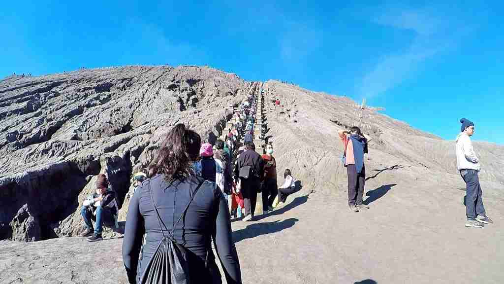 Mount Bromo stairs Mount Bromo stairs
